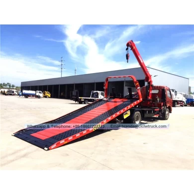 Dongfeng Tow Trad Truct Truck 4ton with Crane，拖车供应商，恢复车辆制造商中国
