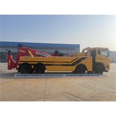 New Dongfeng 8x4 heavy duty rotator wrecker truck 50ton heavy duty wrecker tow truck for sale