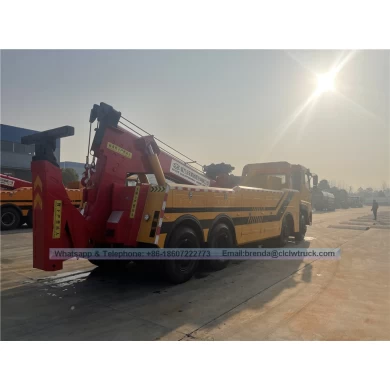 New Dongfeng 8x4 heavy duty rotator wrecker truck 50ton heavy duty wrecker tow truck for sale