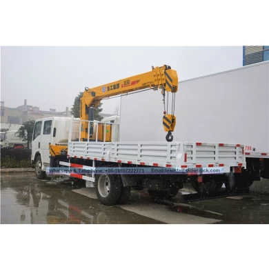 Isuzu Double Cabin Telescopic Boom Construction Machine 2 ton Truck Mounted Crane 3.2ton Truck with engine Crane