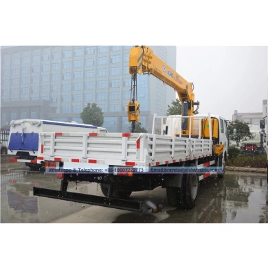 Isuzu Double Cabin Telescopic Boom Construction Machine 2 ton Truck Mounted Crane 3.2ton Truck with engine Crane