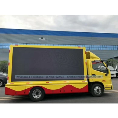 FOTON Brand  mobile LED truck with P5, P6, P4 screen for sale-Led advertising vehicle