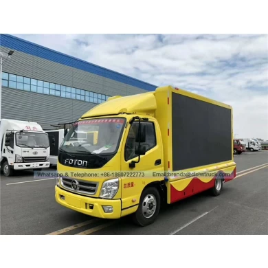 FOTON Brand  mobile LED truck with P5, P6, P4 screen for sale-Led advertising vehicle