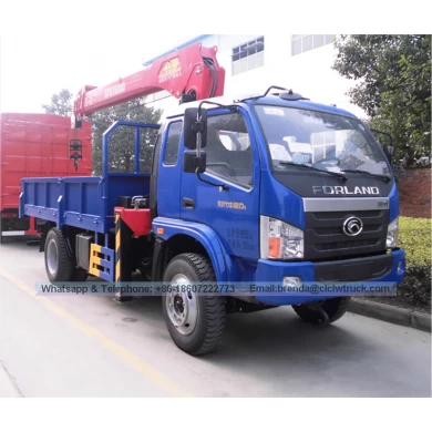 Foton Forland Mini Pluma de grúa elevadora telescópica 2000 kgs de carga de camiones grúa