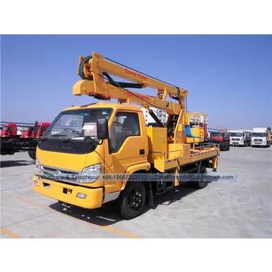 FOTON RHD 12-16 metros camión de cubo China Fabricante, RHD Camión de operación de gran altitud