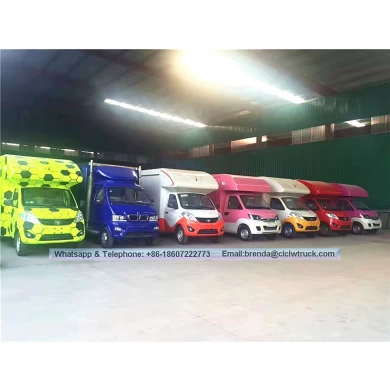 Foton brand 4x2 mini food truck, elctric food truck cart for sale
