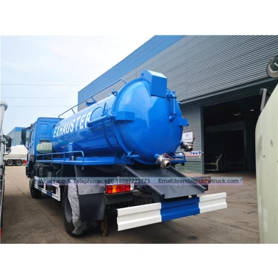 RHD Sinotruck Howo 10000liters真空喷射冲洗污水吸力化粪池卡车价格