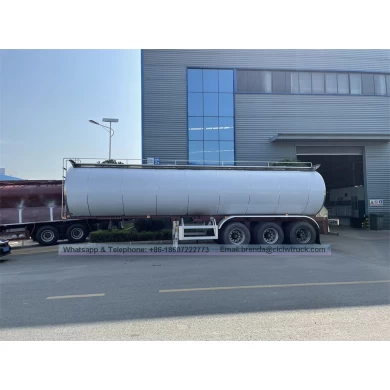 High quality 3-Axle semi-trailer 30m3 Fresh milk transportation tanker made of food grade stainless steel for sales