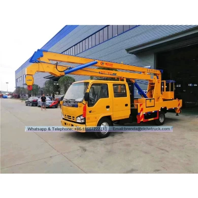 Isuzu 16 metros de alta altitude Operação fornecedor de caminhões de trabalho