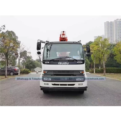 ISUZU 18 metros/20 metros Arm Recto Aerial Ayerial Hidráulico Sobre la plataforma de trabajo Camión para mantenimiento de luces de la calle