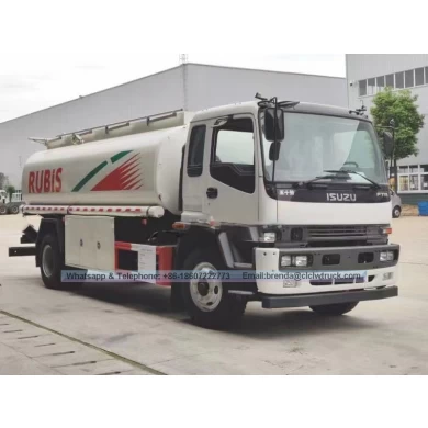 ISUZU 20cbm camion de carburant Tanque d'huile de pétrole Camion de carburant Camion de réservoir de carburant à vendre avec le canon de ravitaillement meilleure qualité