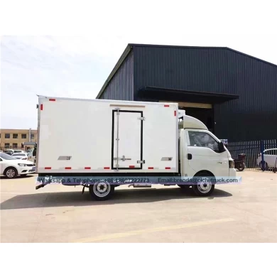 Fournisseur de camion de réfrigérateur JAC Chine, camion de cargaison de réfrigérateur 3 tonnes, camion de réfrigérateur GNC / moteur à essence, mini-camion réfrigérateur