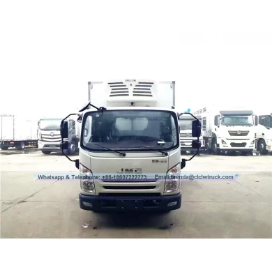 JMC fournisseur de camion frigorifique Chine, réfrigérateur cargaison camion 6 tonnes, 4X2 camion de fret réfrigérateur, frigorifique Euro 4