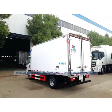 JMC fournisseur de camion frigorifique Chine, réfrigérateur cargaison camion 6 tonnes, 4X2 camion de fret réfrigérateur, frigorifique Euro 4