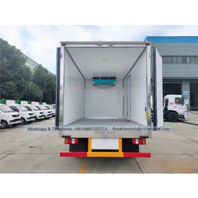 Fournisseur de camion de réfrigérateur JMC Chine, camion de cargaison de réfrigérateur 5 tonnes, camion de cargaison de réfrigérateur 4x2, moteur diesel de camion de réfrigérateur