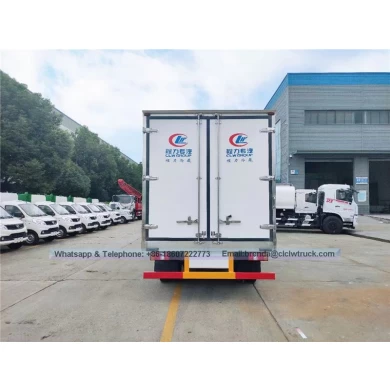Fournisseur de camion de réfrigérateur JMC Chine, camion de cargaison de réfrigérateur 5 tonnes, camion de cargaison de réfrigérateur 4x2, moteur diesel de camion de réfrigérateur
