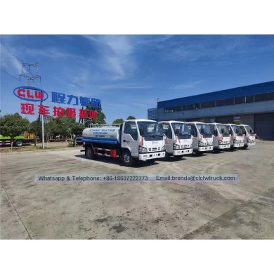 Japón Isuzu 3000-5000L Camión de transporte de agua potable