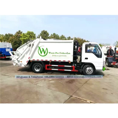 Isuzu japonais 5m3 4 * 2 Compacteur Garbage COMPACOR TRUCKET DU TRUME DE CRUMBAGE COMPRESS