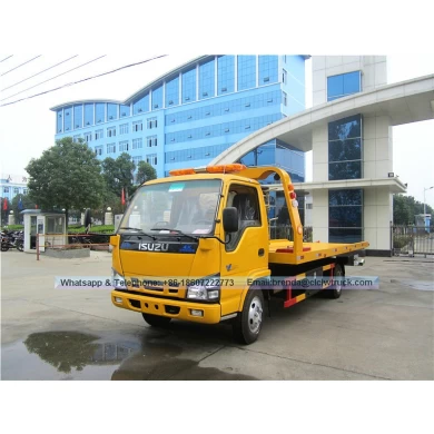 الشاحنة اليابانية Isuzu Tow Truck 5ton ، شاحنة السحب اليابانية للبيع ، Isuzu Flatbed Tower Truck