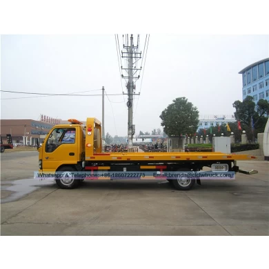 الشاحنة اليابانية Isuzu Tow Truck 5ton ، شاحنة السحب اليابانية للبيع ، Isuzu Flatbed Tower Truck