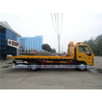 الشاحنة اليابانية Isuzu Tow Truck 5ton ، شاحنة السحب اليابانية للبيع ، Isuzu Flatbed Tower Truck