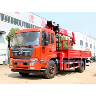 New Condition Dongfeng 8000 kgs Knuckle Boom Crane Truck For Sale