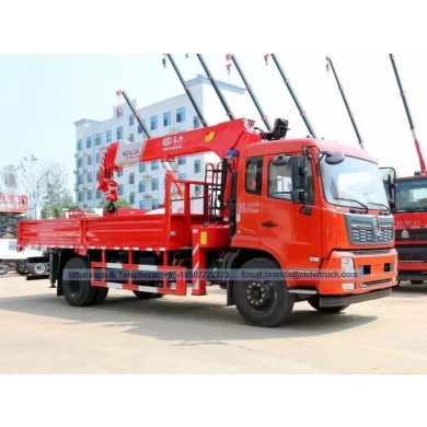 New Condition Dongfeng 8000 kgs Knuckle Boom Crane Truck For Sale