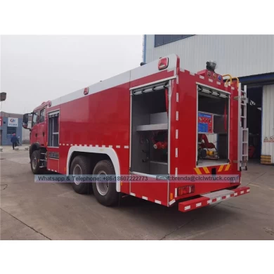 SINOTRUK HOWO 12000liters fire truck manufacturer china,6X4 water tank fire truck supplier