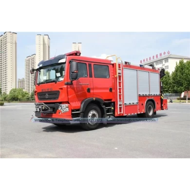 Sinotruk howo 4x2 6000 litro camión de bomberos