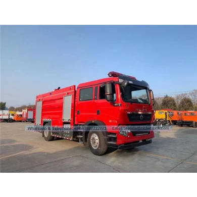 Sinotruk howo 4x2 6000 litro camión de bomberos