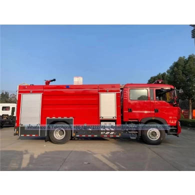 Sinotruk howo 4x2 6000 litro camión de bomberos