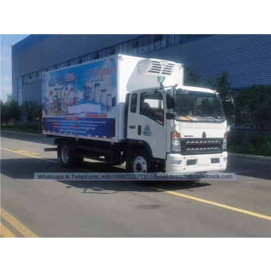 Sinotruk Howo refrigerated truck- freezer refrigerated truck-HOWO refrigerator truck supplier China-refrigerator cargo truck 7 tons-4X2 refrigerator cargo  truck