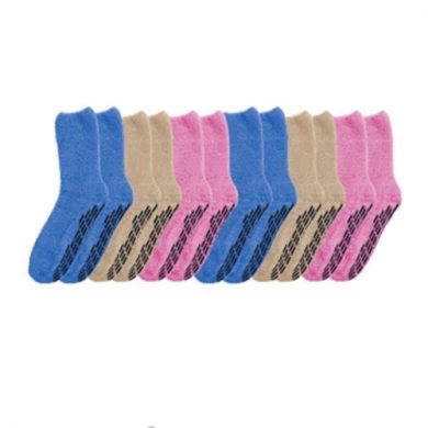 Ручка изготовленного на заказ нескользящего скольжения больницы socks носки большой тапочки больницы медицинские носки