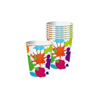 Бумажные чашки для кофе и напитков с крышками