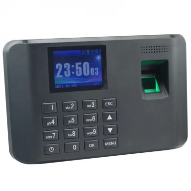 Lector de teclado biométrico de asistencia de tiempo de huellas dactilares de tecnología digital con interfaz de comunicación USB TCP / IP