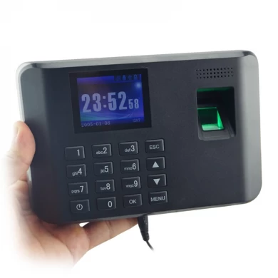 Leitor de teclado biométrico de presença de tempo de impressão digital techolongy com interface de comunicação TCP / IP USB