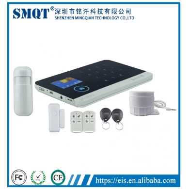 High quality GSM+WIFI wireless APP control alarm system for home