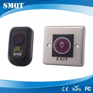Infrared button for door exit and entry
