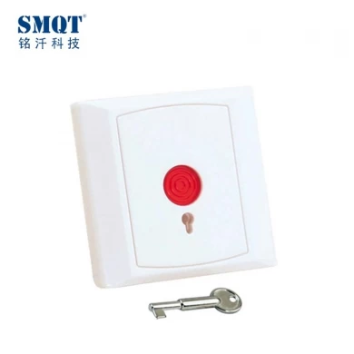 Key-reset/auto-reset Wired Emergency button for Access control system