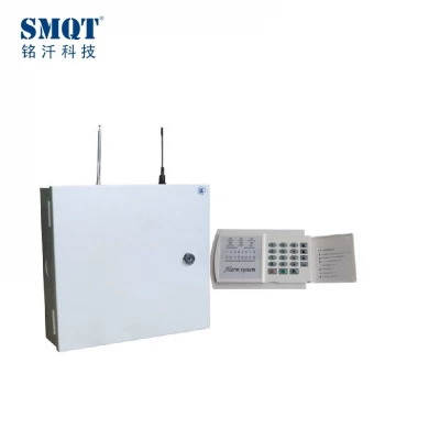 LED 8 wired 16 wireless PSTN & GSM alarm panel box, alarm para sa bahay
