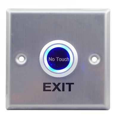 การบ่งชี้ของไฟ LED ไม่สัมผัส Contactless อินฟราเรดปุ่มออกประตูเหนี่ยวนำสำหรับระบบการควบคุมการเข้าถึง