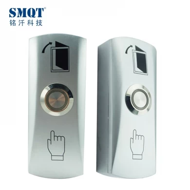 Metal Zinc alloy access control door release exit button with LED back light