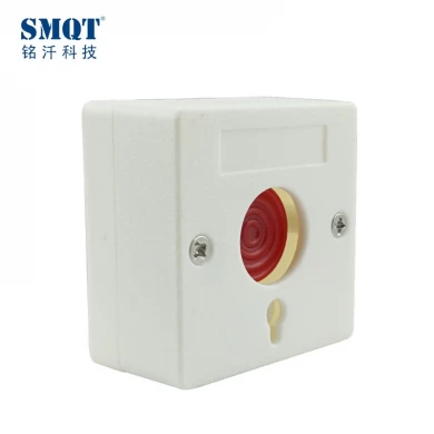 Metal key-reset mini size emergency button for alarm system and access control system