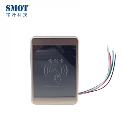 SMQT Nuevo Mini tamaño WG26 / WG34 IC 13.56MHz tarjeta de metal RFID lector de control de acceso a prueba de agua (EA-90)