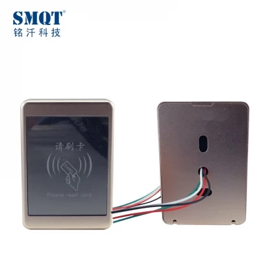 SMQT Nuevo Mini tamaño WG26 / WG34 IC 13.56MHz tarjeta de metal RFID lector de control de acceso a prueba de agua (EA-90)