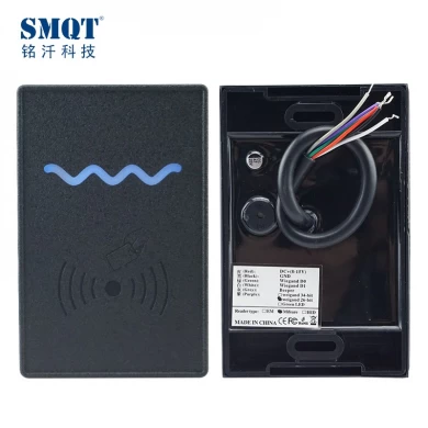 SMQT plastic shell waterproof IP66 6 wires WG format door access control reader