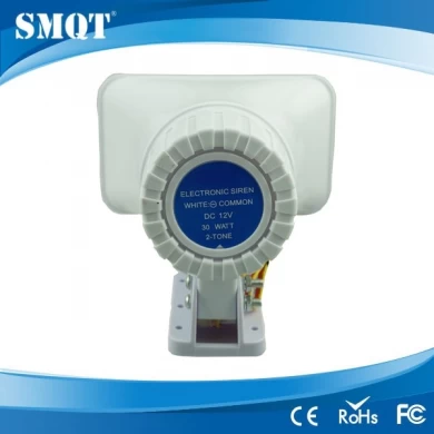 White color wired electric alarm siren from shenzhen alarm siren manufacturer