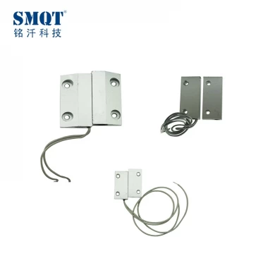 Sensor de puerta metálica con cable, contacto magnético, alarma de puerta