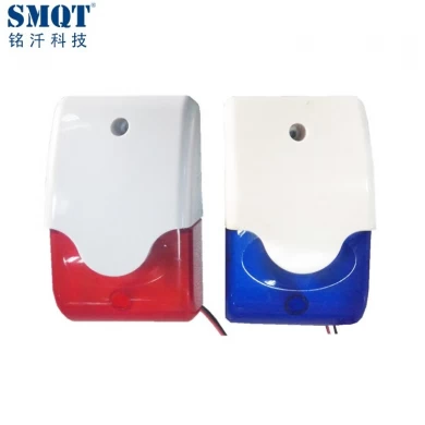 Wired strobe siren with blue or red color optional