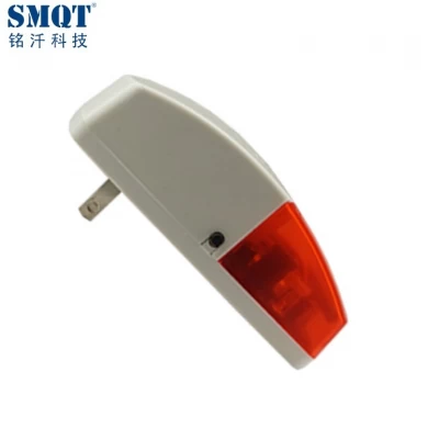 Wireless Strobe Siren Alarm Flash Light Siren With Builtin Backup Battery